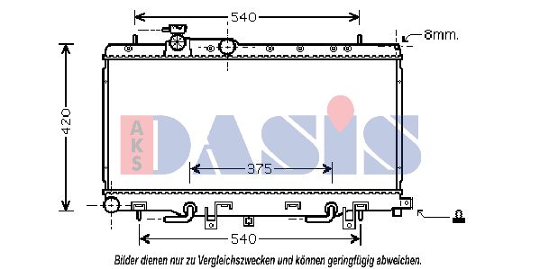 AKS DASIS Radiaator,mootorijahutus 350022N